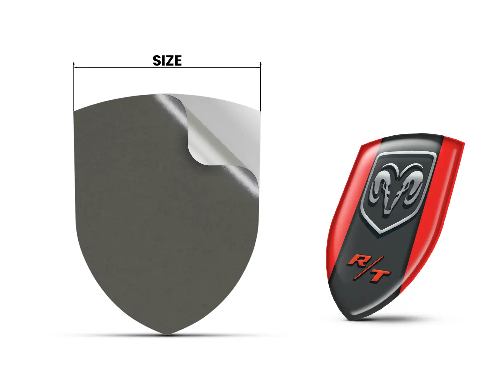 Dodge Adesivi Business Personalizzati Pro Max Durevoli